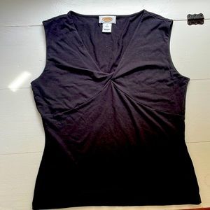 Black Talbots knot front tank top size M